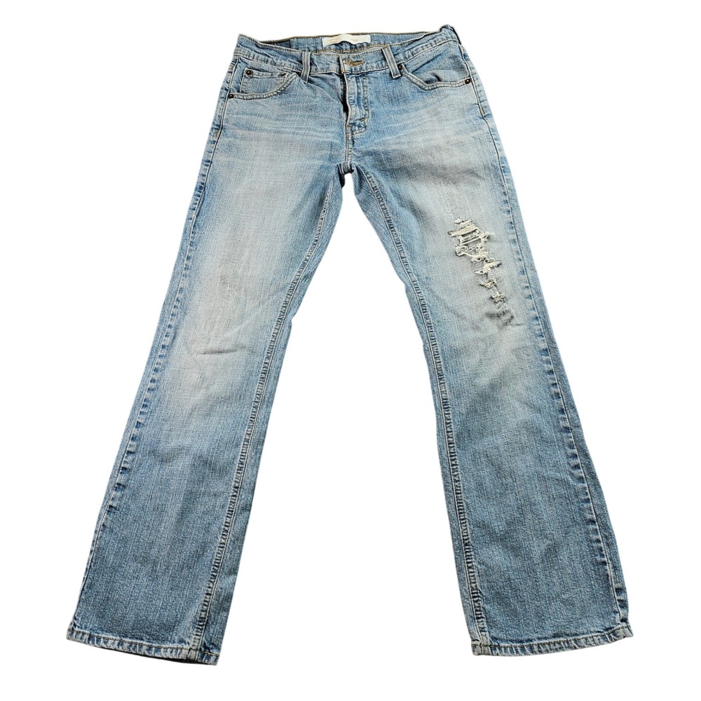 Vtg Signature by Levi Strauss & Co. Bootcut Jeans Women's Blue Denim Distressed